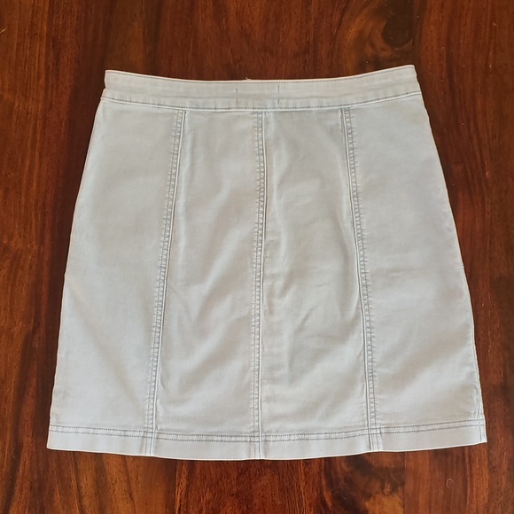 LISTICLE Light Blue Cotton Denim A-line Mini Skirt - Picture 3 of 9